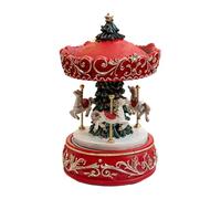 Resins Christmas Musical Box Copericate Desta sui Dettagli Albero Rotante per Collettori Giostre Rotanti Scatola Musicale Alberi