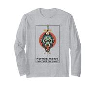 Resist ai rifiuti - Lotta per Il Diritto (Gorilla Graphic) Maglia a Manica