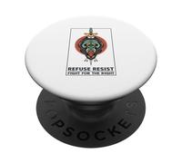 Resist ai rifiuti - Lotta per il diritto (Gorilla Graphic) PopSockets PopGrip Adesivo