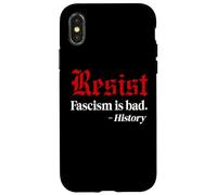 Resist Fascism is Bad No Kings America Protest Anti Fascism Custodia per iPhone X/XS