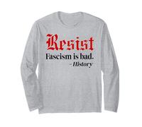 Resist Fascism is Bad No Kings America Protest Anti-Fascism Maglia a Manica