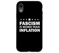 Resist Fascism is Worse Than Inflation No Kings Anti-Fascism Custodia per iPhone XR