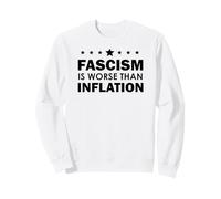 Resist Fascism is Worse Than Inflation No Kings Anti-Fascism Felpa