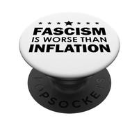 Resist Fascism is Worse Than Inflation No Kings Anti-Fascism PopSockets PopGrip Adesivo