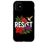 RESIST Floral Political Protest Feminist Resist Custodia per iPhone 11
