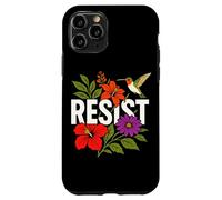 RESIST Floral Political Protest Feminist Resist Custodia per iPhone 11 Pro
