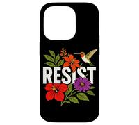 RESIST Floral Political Protest Feminist Resist Custodia per iPhone 14 Pro