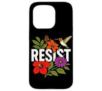 RESIST Floral Political Protest Feminist Resist Custodia per iPhone 15 Pro