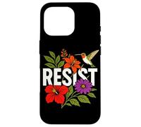 RESIST Floral Political Protest Feminist Resist Custodia per iPhone 16 Pro