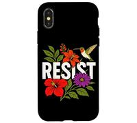 RESIST Floral Political Protest Feminist Resist Custodia per iPhone X/XS