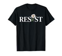 RESIST Floreale Anti Trump Protesta Politica Maglietta
