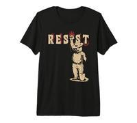 Resist Orso con Pala Attivismo Ambientale Maglietta Premium