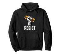 Resist Sandwich Activism Protest Fist Felpa con Cappuccio