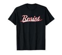 Resist Social Justice Activism Vintage Varsity Distressed Maglietta