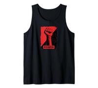 Resist Star Power Revolution Rebellion Retro Black Canotta