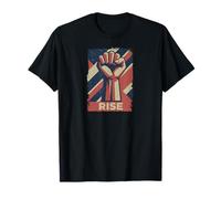 Resist Star Power Revolution Rebellion Retro Black Maglietta