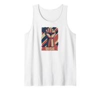 Resist Star Revolution Rebellion Retro Black Canotta