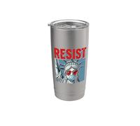 Resist Statue Liberty Bubblegum Protest Equality Bicchiere termico in acciaio inox doppia parete
