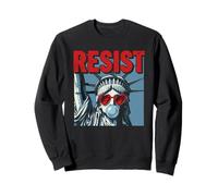 Resist Statue Liberty Bubblegum Protest Equality Felpa