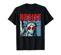 Resist Statue Liberty Bubblegum Protest Equality Maglietta