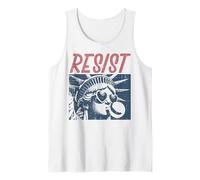 Resist Statue Liberty Bubblegum Protest Uguaglianza Uomini Donne Canotta