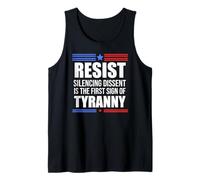 Resist Tyranny No King PRO Democracy Dies Silence I Dissent Canotta