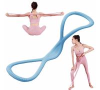 Resistance Band,Exercise Bands for Women Men,Resistance Rubber Band for Arms,Back,Shoulder Stretch with Handles,for Strength Training,Yoga,Pilates,Gift for Sports Lover/Beginner (Blue)