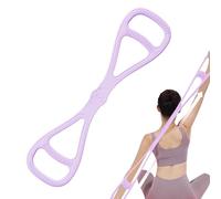 Resistance Bands - 14,57 x 3,35 pollici Compact 8 Shaped Exercise Band for Strength Training, Flexibility Support with Ergonomic Function, Arm Workout Tool for Home Gym Fitness, Latex Black, Portable