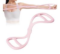 Resistance Bands - 14,57 x 3,35 pollici Compact 8 Shaped Exercise Band for Strength Training, Flexibility Support with Ergonomic Function, Arm Workout Tool for Home Gym Fitness, Latex Black, Portable