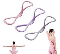 Resistance Bands, Figure 8 Exercise Bands for Women Men, 8 Shaped Resistance Rubber Band for Arms, Exercise Bands (3 Pcs b)