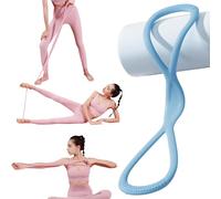 Resistance Bands, Figure 8 Exercise Bands For Women Men, Elastic Rope Stretch Bands For Yoga Pilates, Fullbody Yoga Pulling Rope For Arms, Back, Portable Shoulder Stretch With Handles(Blue 15lb)