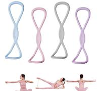 Resistance Bands, Figure 8 Exercise Bands for Women Men, Figure 8 Resistance Band with Handles, for Arms, Back, Shoulders, Legs and HIPS Working Out(mix,15 pounds)