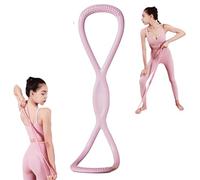 Resistance Bands, Figure 8 Exercise Bands for Women Men, Figure 8 Resistance Band with Handles, for Arms, Back, Shoulders, Legs and HIPS Working Out(powder,25 pounds)