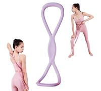 Resistance Bands, Figure 8 Exercise Bands for Women Men, Figure 8 Resistance Band with Handles, for Arms, Back, Shoulders, Legs and HIPS Working Out(purple,15 pounds)