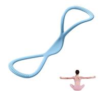 Resistance Bands, Figure 8 Exercise Bands for Women Men, Yoga Gym Fitness Pulling Rope with Handles, for Working Out, Arm, Chest Expander Strap (Blue 15 lbs)