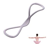 Resistance Bands, Figure 8 Exercise Bands for Women Men, Yoga Gym Fitness Pulling Rope with Handles, for Working Out, Arm, Chest Expander Strap (Gray 35 lbs)