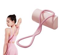 Resistance Bands,Figure 8 Resistance Bands for Women Men,15/25/35 lb High Elasticity,Luminous Exercise Bands with Handles for Working Out,Arm,Chest Expander Strap,Yoga,Starter Set (Pink 25lb)