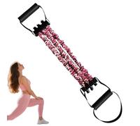 Resistance Bands Set, Stretch Pedal Trainer, Latex High Elasticity Fitness Puller, 3 Hole Chest Expander Muscle Workout Equipment Full Body Stretching Tool for Home Gym Training Use Strength Building