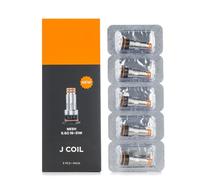 Resistance J Gee-'kvape (0,6 Ω Confezione da 5) [RDL 18-25 W] Adatto per 5 ML Cartuccia Vuota Jr per Box Digi Max Kit Box Digi Pro Kit Originale Resistenze J Coil - No Nicotine
