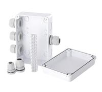 -Resistant Project Box - Case elettrico, protettiva | Cerniera robusta, contenitore resistente alla polvere, protezione esterna per giardino, terrazza, BA