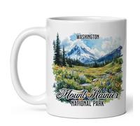 Resistente a Macchie Tazza Insegnante Mount Rainier National Park Ceramica Tazza Regalo Compleanno 330ML per Colazione,Lavoro,Regali per Bambini/Nascita,Eventi Speciali