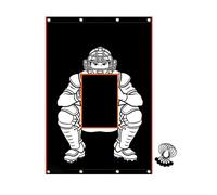 Resistente agli impatti di baseball formazione gabbia sfondo pieghevole schermo di lancio Oxford tessuto texture per qualsiasi condizione atmosferica ad alto impatto baseball formazione gabbia sfondo