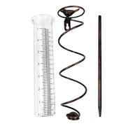 Resistente agli urti Pioggia Vetro Regolabile Pali Uccello ornamentale Ferro per il monitoraggio accurato delle precipitazioni Misuratore di pioggia all'aperto