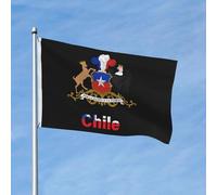 Resistente Ai Raggi Uv Bandiera Da Giardino National Emblem Chile Chilean Bandiera Da Esterno Colore Vivido Striscione Da Giardino Per La Fattoria All'Aperto, Giardino, 3X5 Ft