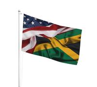 Resistente Ai Raggi Uv Bandiera Da Personalizzata 90X150Cm American And Jamaica Bandiera Da Dell'Individualità Decorazione Bandiera Da Giardino Per Decorazione Domestica, Cortile
