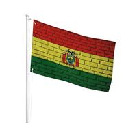 Resistente Ai Raggi Uv Bandiera Da Personalizzata 90X150Cm Bolivian On Wall Bandiera Da Cortile Decorazione Bandiera Da Giardino Per Camion, Barca, Giardino