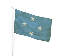 Resistente Ai Raggi Uv Bandiera Da Personalizzata 90X150Cm Vintage Micronesia Micronesian Bandiera Da Cortile All'Aperto Bandiera Da Giardino Per Barca, Camion, La Fattoria All'Aperto