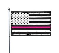 Resistente Ai Raggi Uv Bandiera Personalizzata 90X150Cm Usa Flag Thin Pink Line Bandieras Pirati Colore Vivido Bandieraes Dell'Individualità Per La Fattoria All'Aperto, Barca, Feste