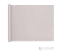 Resistente ai raggi UV, impermeabile, 1 x 3 m, per esterni, patio, piscina, giardino, con lacci e corde, colore tortora per una maggiore privacy e protezione