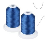 Resistente ai raggi UV - Simthread 100% poliestere legato filo Tex 69 (12wt) - 230 m x 2 bobine NP-Blue